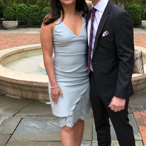 Baby blue formal dress